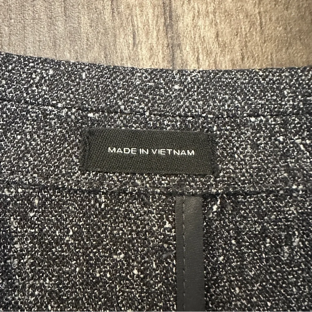 JF J. Ferrar Slim Fit Sport Coat Suit Blazer Mens Size 38/40 Reg Black Text
